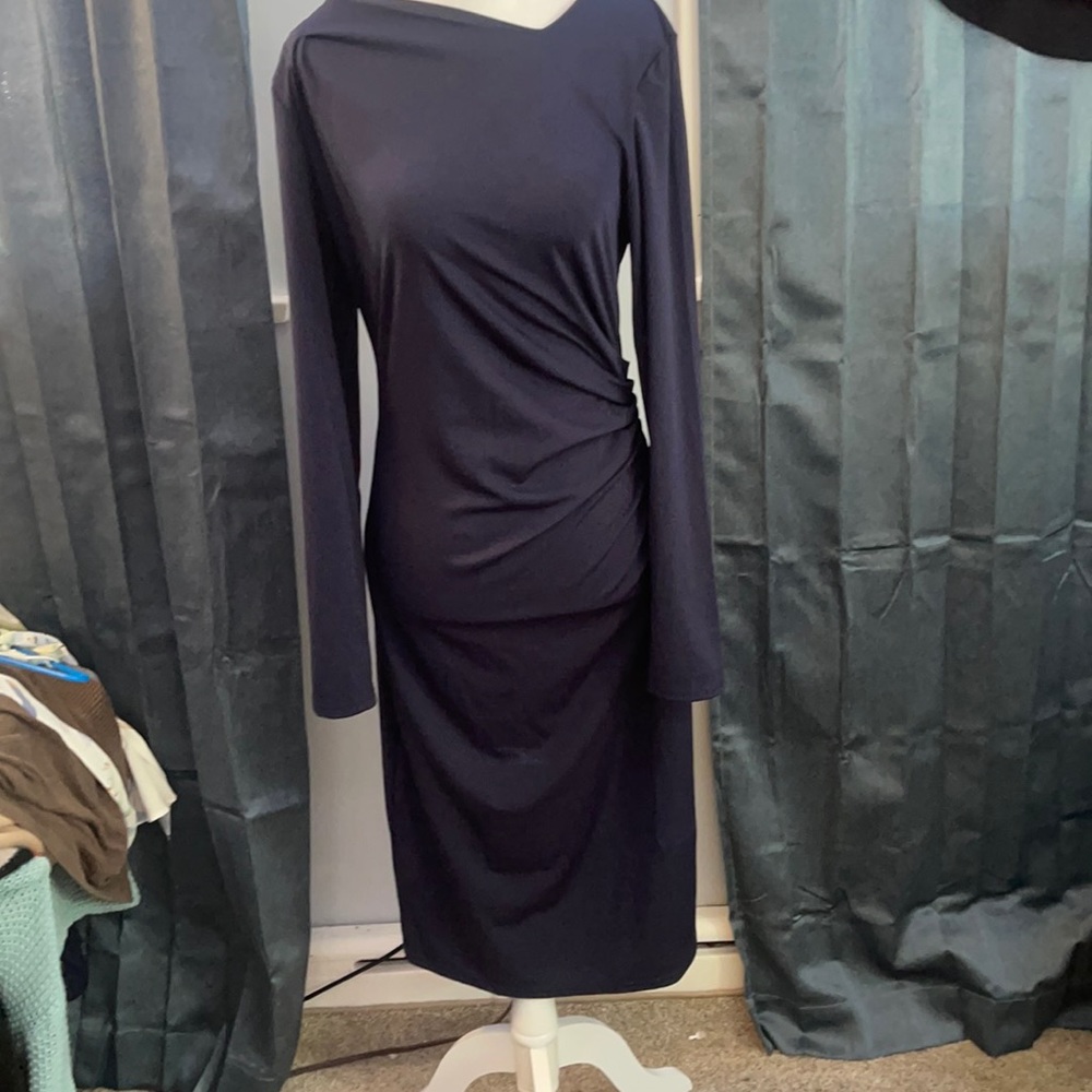 Blue stretch midi
